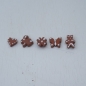 Miniaturlebkuchen aus Ton , 5-teilig, für die Puppen-  oder Weihnachtsbäckerei